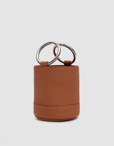 Simon Miller Bonsai 15 Cm Bag In Tan Pebbled