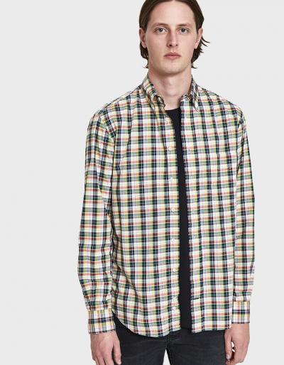 Gitman Brothers Vintage Navy & Burgundy Archive Plaid