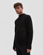 Lemaire High-collar Sweater In Black