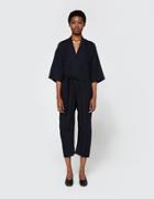Jesse Kamm The Kimono Jumpsuit In Navy