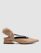 Yuul Yie Slingback Faux Fur Heel