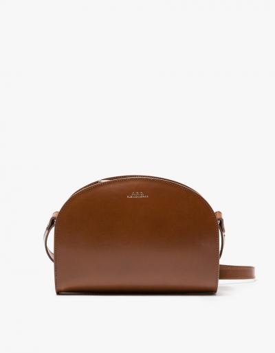 A.p.c. Sac Demi-lune In Hazelnut