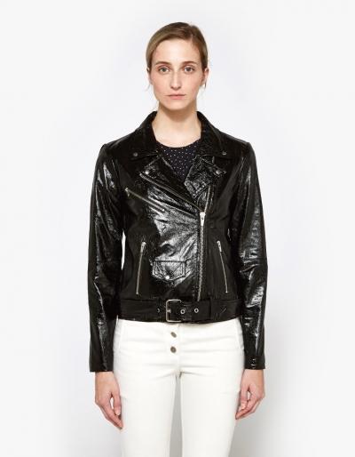 Veda Jayne Glossy Jacket In Black