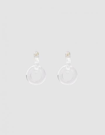 Annika Inez Dual Glassy Hoop Earrings