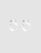 Annika Inez Glassy Hoop Earrings
