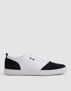 Aprix Suede Canvas Low Sneaker In Navy White