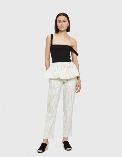 Creatures Of Comfort Calder Pant In Cream/navy