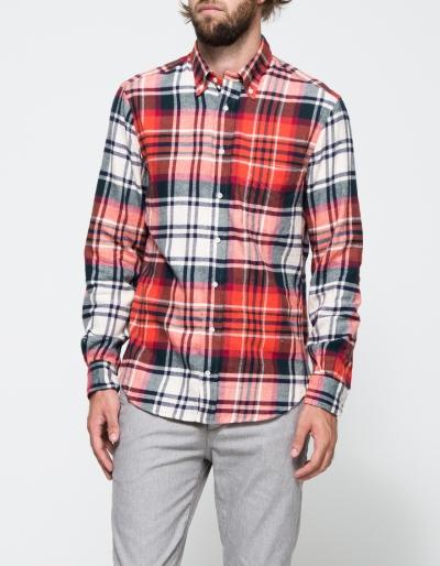 Gitman Brothers Vintage Big Blanket Check Red