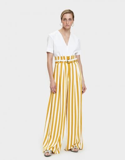 Maison Margiela Striped Pleated Pant