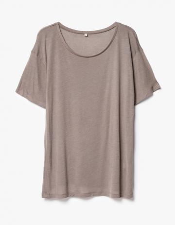 Base Range Loose Tee In Taupe