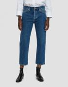 Goldsign Low Slung Cropped Jean In True Blue