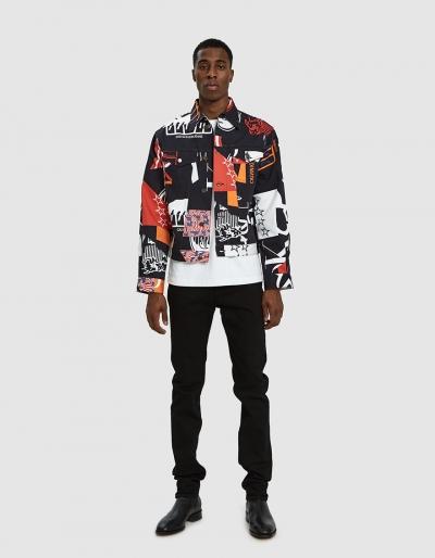 Calvin Klein Jeans Est. 1978 Trucker Jacket In Black Base