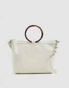 Kara Ring Crossbody Bag In White