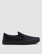 Vans Quilted Slip-on Lite Sneaker In Black/black