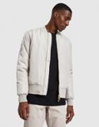 Han Kjobenhavn Nylon Bomber In Warm Grey