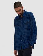 Our Legacy Country Shirt Liquid Wool Blue Check