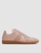 Maison Margiela Calfskin/suede Replica Trainer In Nude