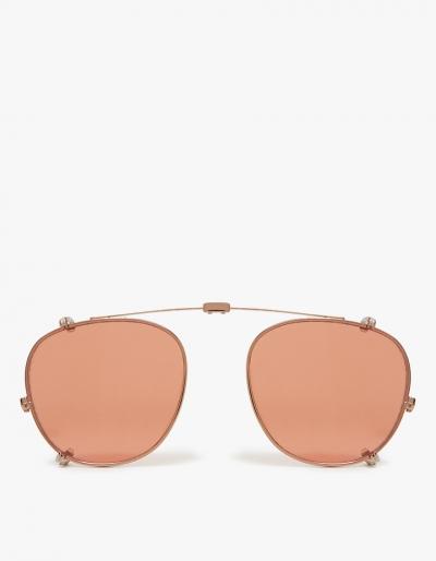 Garrett Leight Hampton Clip M 44 In Bronze/copper