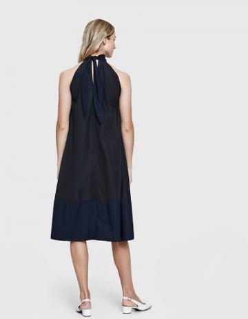 Fabiana Pigna Constance Dress In Black/navy