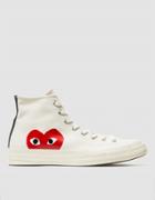 Comme Des Gar Ons Play Play Converse Chuck Taylor High In Beige