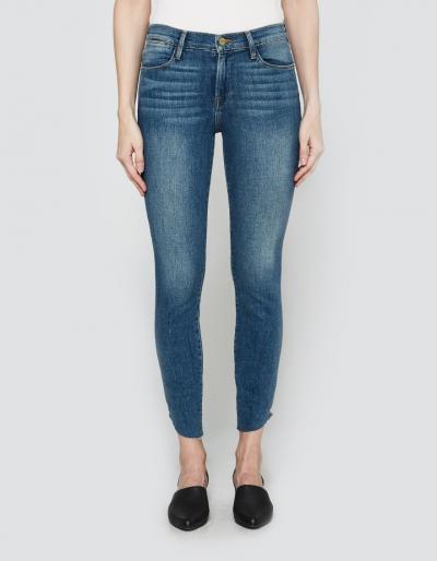 Frame Le High Skinny Tulip Hem Raw