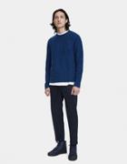 Norse Projects Halfdan Indigo Fleece Sweatshirt In Indigo