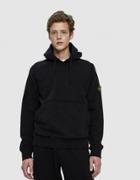 Stone Island Garment Dyed Hooded Sweatshirt In Black