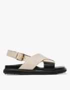 Marni Fussbett Sandal In Alabaster