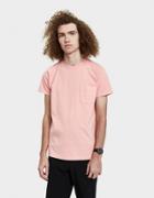 Velva Sheen Pigment S/s Pocket Tee In Pink