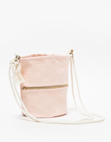 Lotfi Mini Bucket Bag In Dusty Pink
