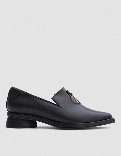 Reike Nen Ring Square Loafer In Black