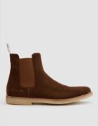 Common Projects Suede Chelsea Boot In Brown