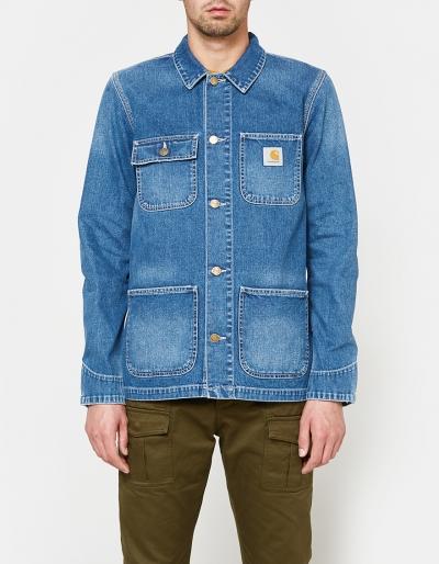 Carhartt Wip Michigan Chore Coat In Blue - True