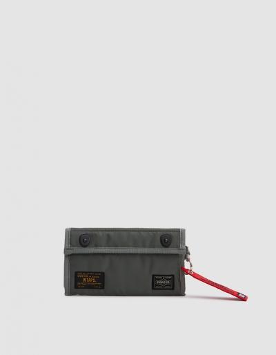Wtaps Porter Nylon Wallet In Olive Drab