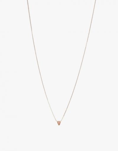 Mociun Triangle Necklace In Pink Opal