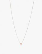 Mociun Triangle Necklace In Pink Opal