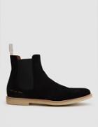 Common Projects Suede Chelsea Boot In Black