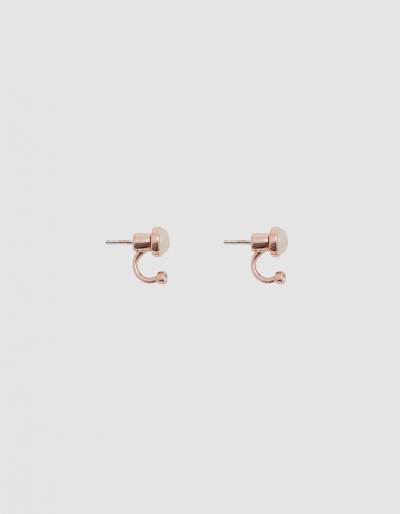 Pamela Love Gravitation Earrings In Rose Gold And
