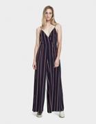 Stelen Oakley Jumpsuit In Navy/burgundy