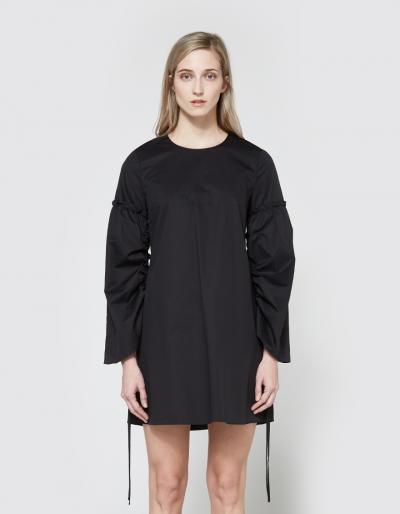 Tibi Satin Poplin Trapeze Dress