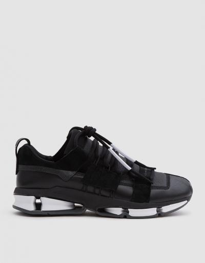 Adidas Twinstrike Adv Stretch Leather Shoe In Core Black