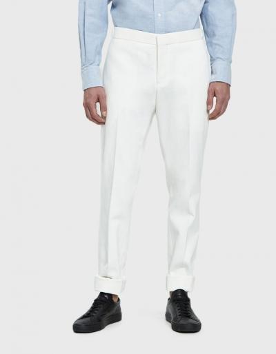 Thom Browne Skinny Denim Trouser In White
