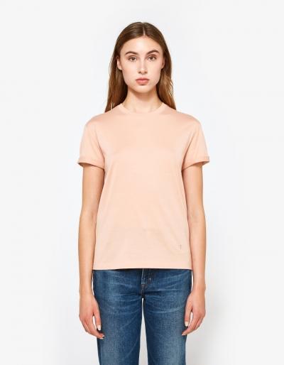 T By Alexander Wang S/s Crewneck Tee In Rose