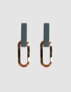 Rachel Comey Gray Earring In Green Gold