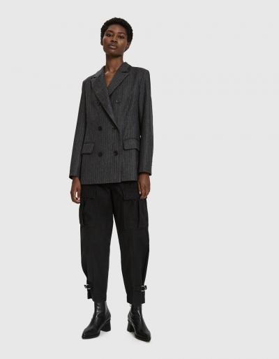 Walk Of Shame Draped Wool Blazer