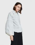 Lemaire Large Sleeve Shirt In Pearl Grey