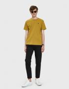 Comme Des Gar Ons Play Small Black Heart Play T-shirt In Olive