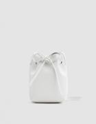 Mansur Gavriel Mini Mini Bucket Bag In White/navy