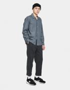 Beams Plus 1 Pleat Trousers In Grey