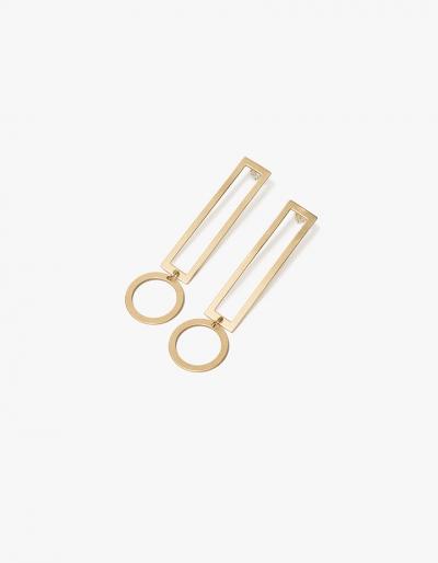 Modern Weaving Thin Exclamation Earrings